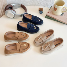 儿童鞋2025夏季新款女中大童软底豆豆鞋男童一脚蹬休闲鞋女孩鞋潮