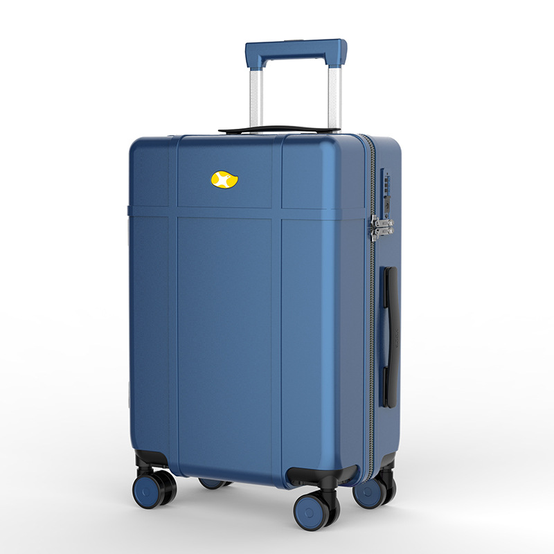 Vali PC bóng cao cấp Mango Bird khóa mật mã chống rơi, bánh xe đa năng nhẹ size cabin 20 inch — màu đen
