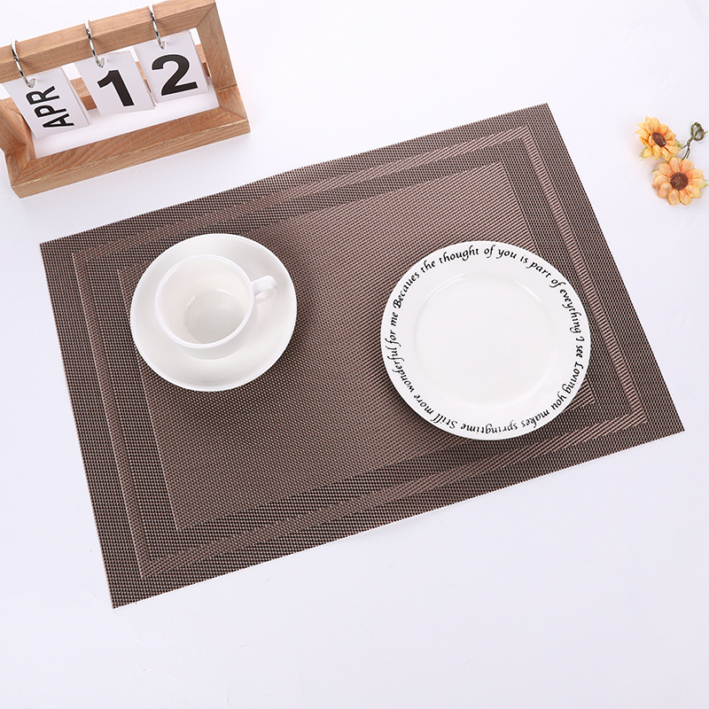 Mantel de mesa Teslin Mantel de mesa occidental PVC spot mantel de mesa lavable antideslizante y resistente al calor suministros de cocina mantel