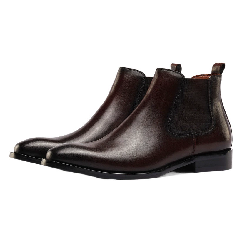 X601 [поколение волос] Мужские Ботинки Челси Короткие ботинки Martin Британские китайские помогают сапоги из натуральной кожи, высокие ботинки, мужская обувь