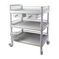 Beauty trolley, beauty salon trolley, all-plastic care trolley, ABS dressing cart, equipment trolley, treatment trolley