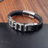 Accessory, bracelet stainless steel, chain, wholesale, European style