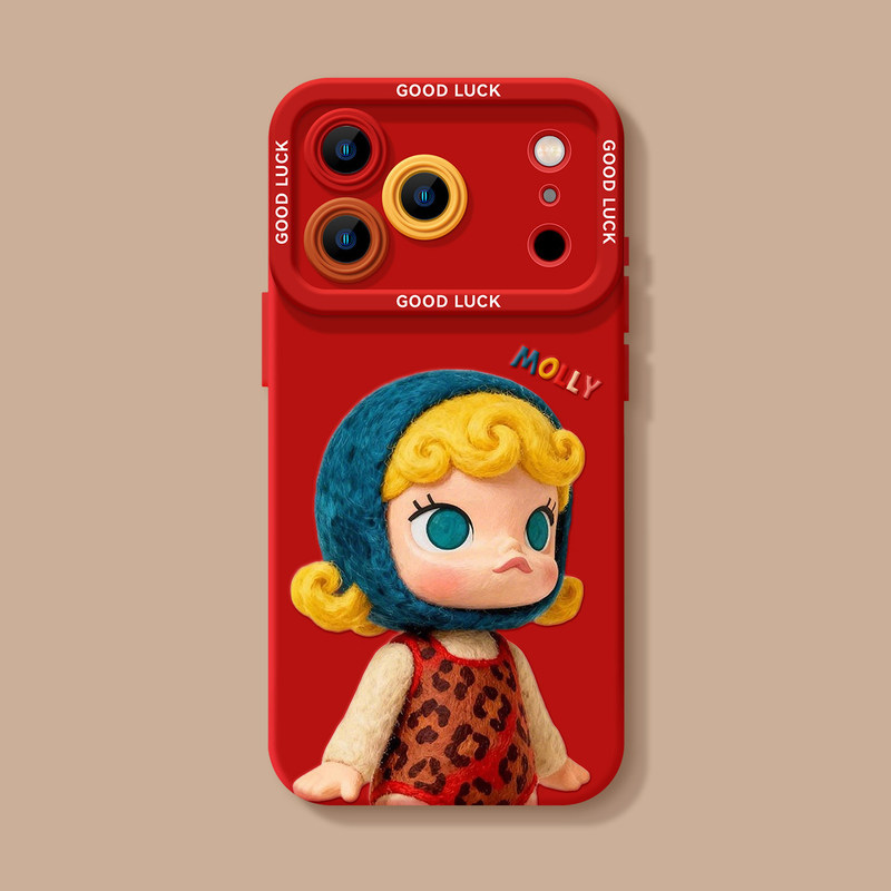Headgear Girl Style Suitable for iPhone 17 Cartoon 16Promax Cute 15 Girl 14 Silicone 13 Soft 12 Phone Case Headgear Girl Style Suitable for iPhone 17 Cartoon 16Promax Cute 15 Girl 14 Silicone 13 Soft 12 Phone Case
