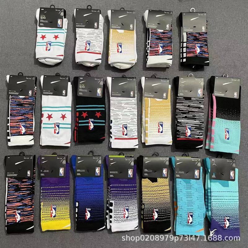 NBAチームトレーニングソックス タオル底滑り止め厚手バスケットボールソックス エリートスポーツソックス メンズバスケットボールスポーツソックス|undefined