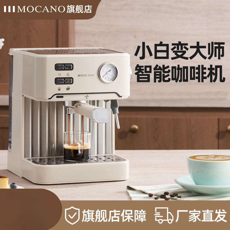 Coffee Machine Small Household Fully Semi-Automatic Commercial Brewing All-In-One Machine Steam Milk Frother Espresso Cross-Border
