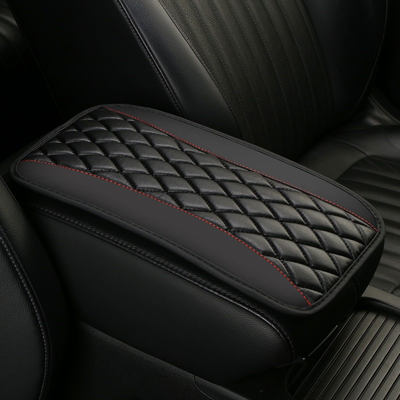 Car Central Armrest Box Pad Cross-Border Manufacturer Carbon Fiber Car Armrest Box Pad Memory Foam Armrest Cover Protective Pad