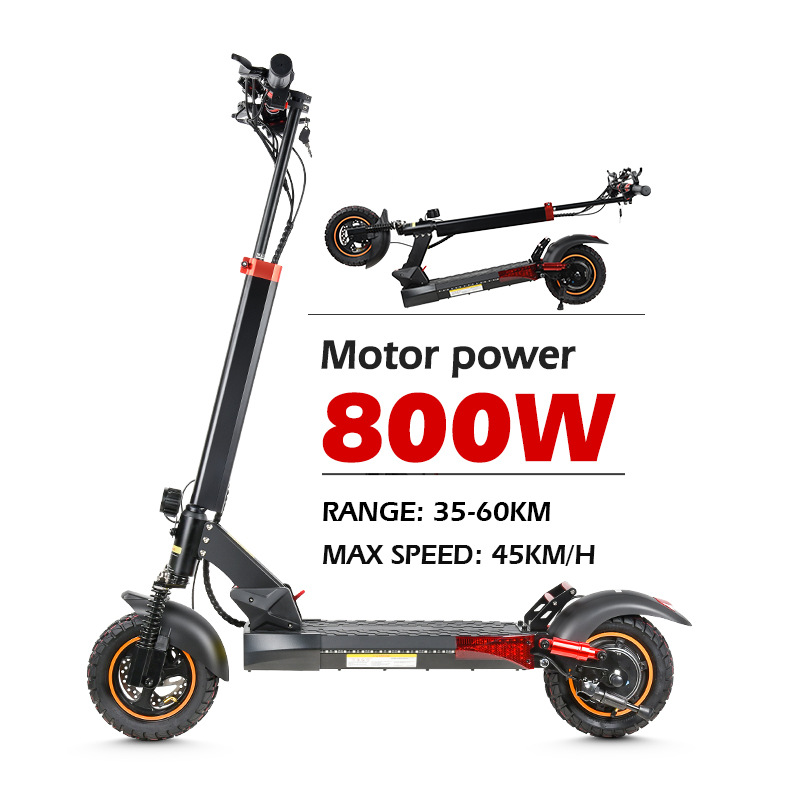 Scooter de coche eléctrico manke MX14 Scooter de doble absorción de impactos de larga duración de la batería