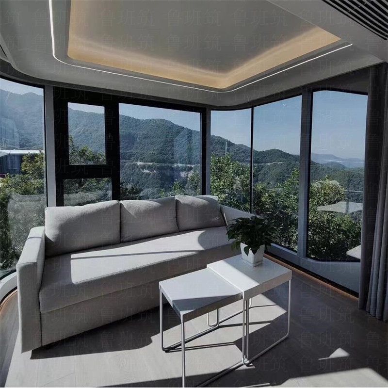 Integrado de acero ligero móvil padre-hijo villa B & B espacio cápsula hotel casa móvil B & B almacén errante