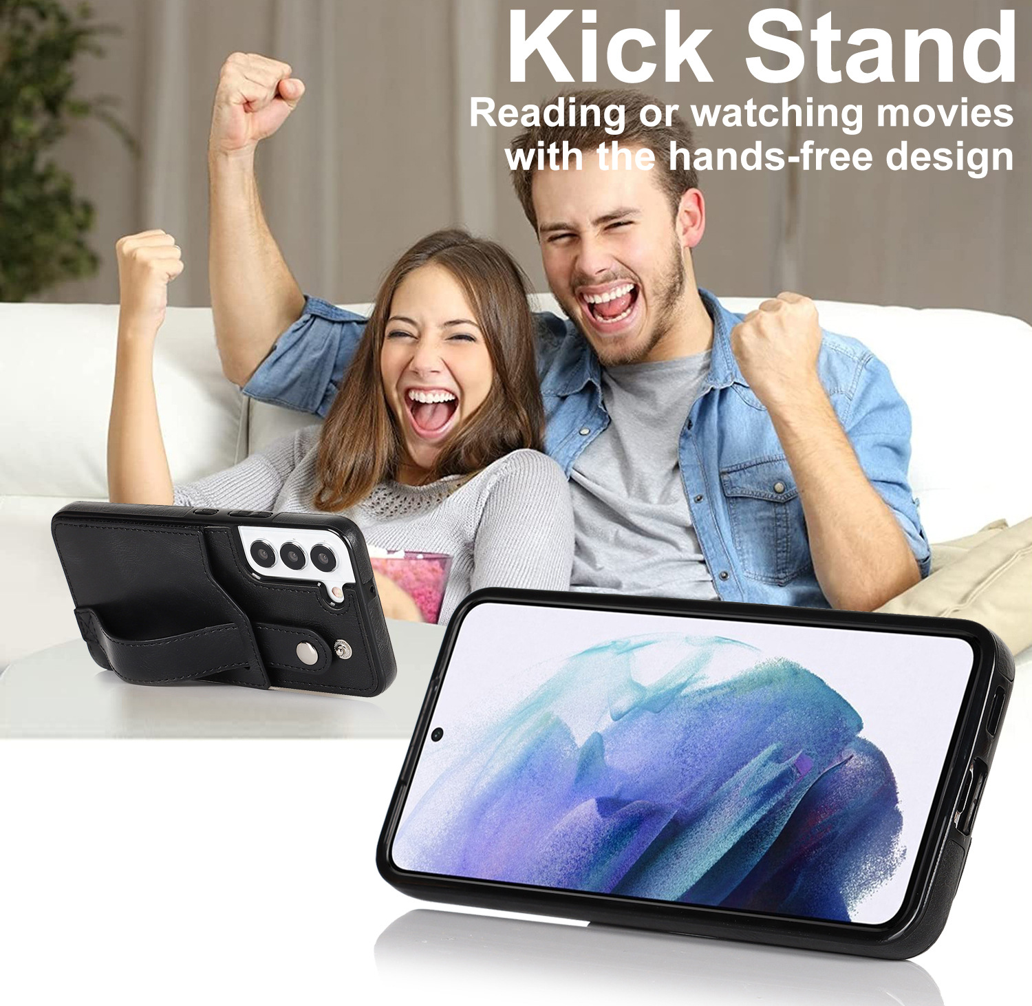 Handyhülle Für Samsung A53 Mit Armband Und Kartenfach Aus Leder_voghion.com