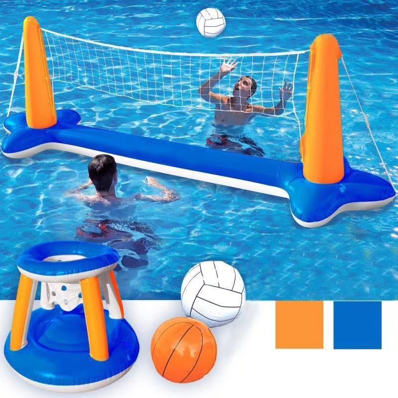 Water Volleyball Net for Children and Adults, Water Games, Pool Play, Summer Swimming and Water Play