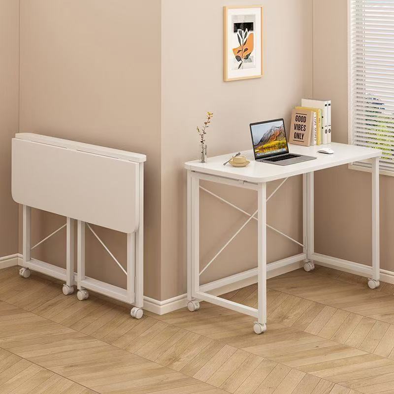 Folding Table, Movable Desk, Home Computer Desk, Bedroom Gap Bedside Table, Simple Study Small Table Workbench