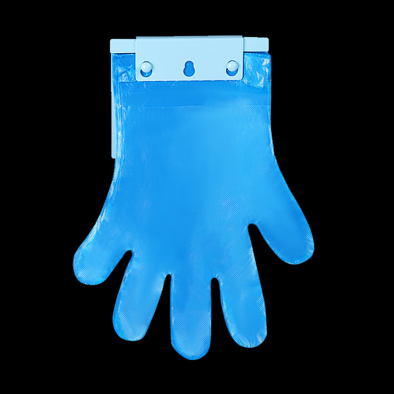 1 팩 100 블루 행잉 홀 장갑 + 행잉 플레이트