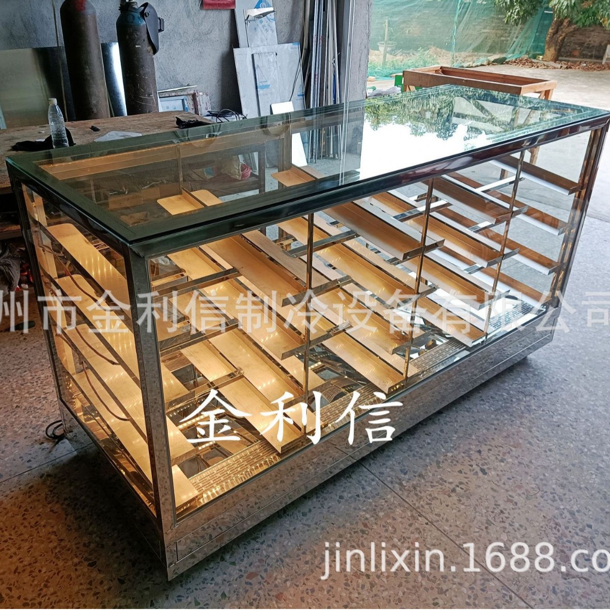 金利信牌插盘式食品电热保温展示柜榴莲披萨保酥热酥柜