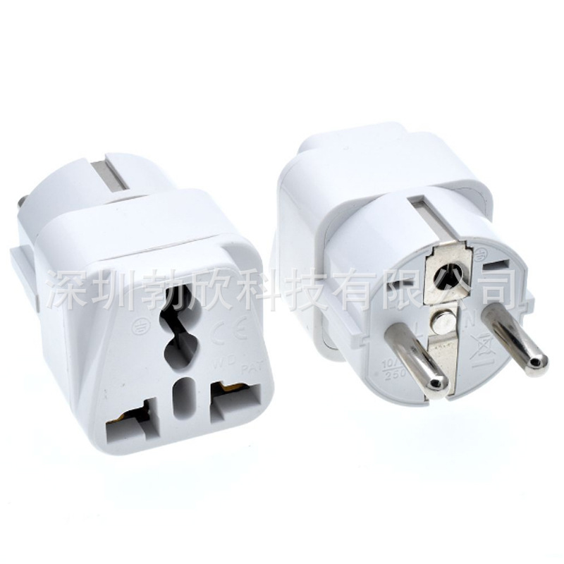 德标转换器电源转换器插头欧标旅行插头德法国荷兰韩国波兰 WD-9