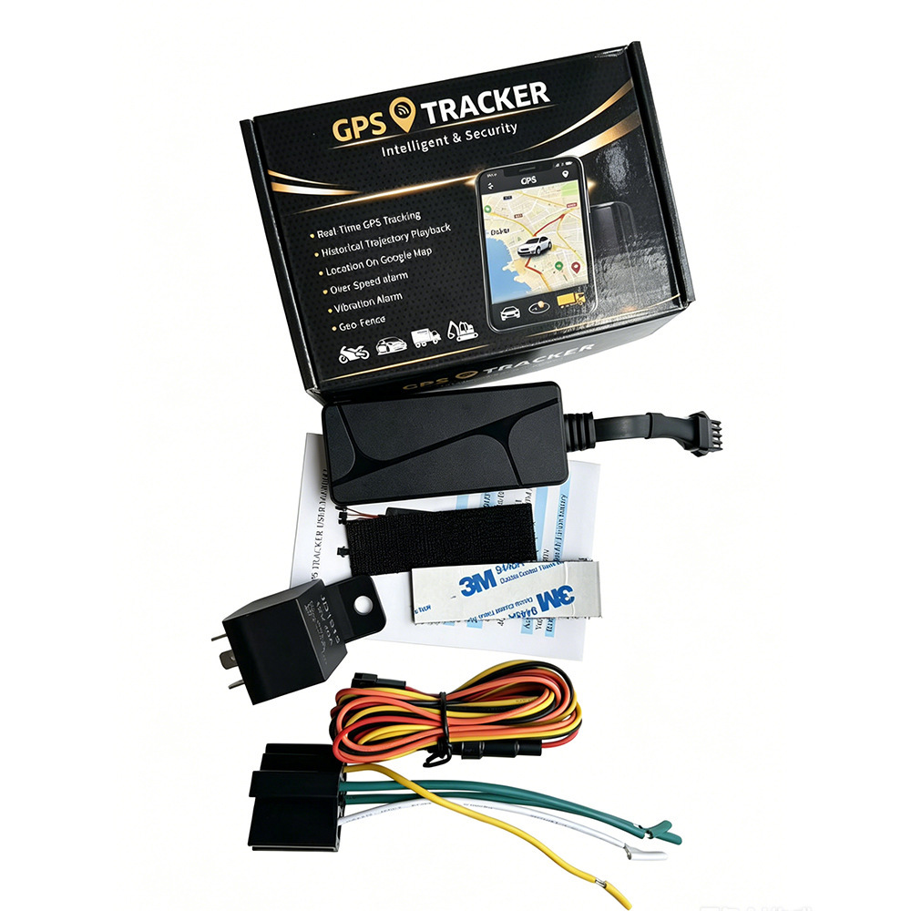 Southeast Asia, Africa, and South America: GPS tracker for motorcycles and cars, featuring real-time satellite positioning and the ability to cut off fuel and power