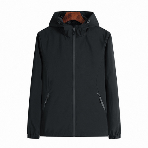 Spring and Autumn Sports Jackets Men's Plus Size Casual Jackets for Young and Middle-aged People Hooded Outdoor Windproof Jackets Men's Tops