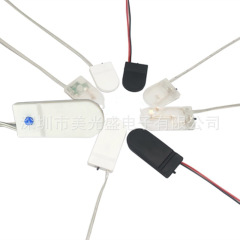 3v cr2032電池ケースlir2032電池ホルダー2本6v2032ボタン電池ケーススイッチ付きカバー