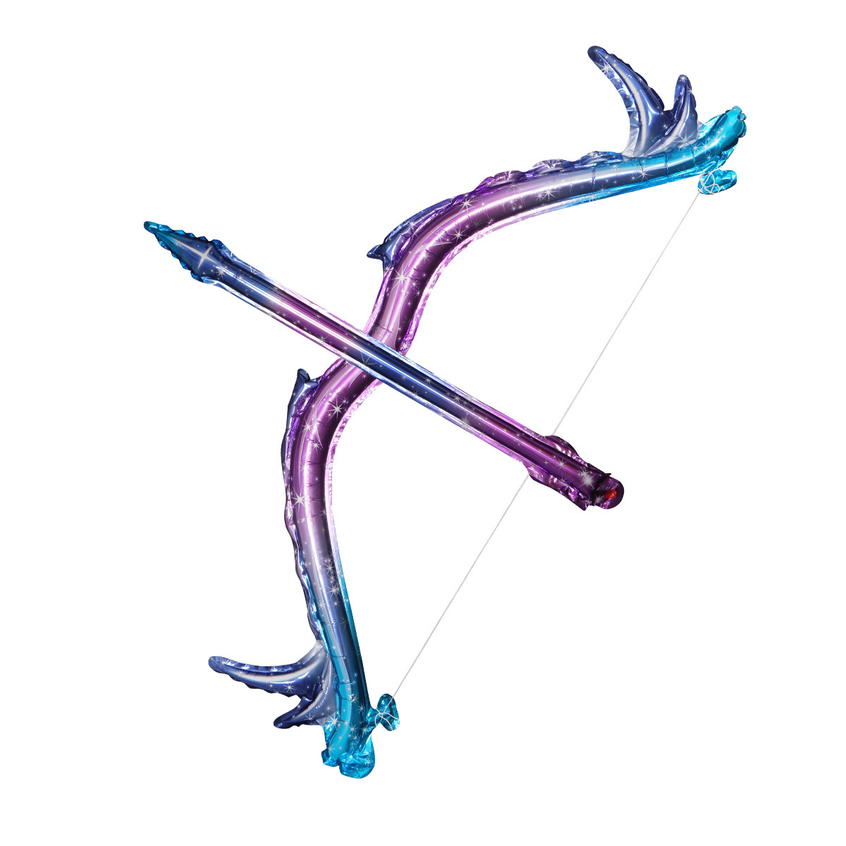 Globo puesto para niños nuevo arco y flecha globo de juguete para niños noche mercado parque puesto empujar globo de película de aluminio