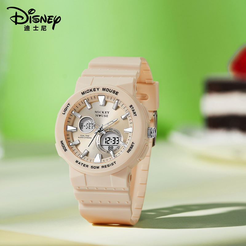 Disney Watch Female Student High School 2025 New Junior High School Luminous Electronic Waterproof Female Student High School Student