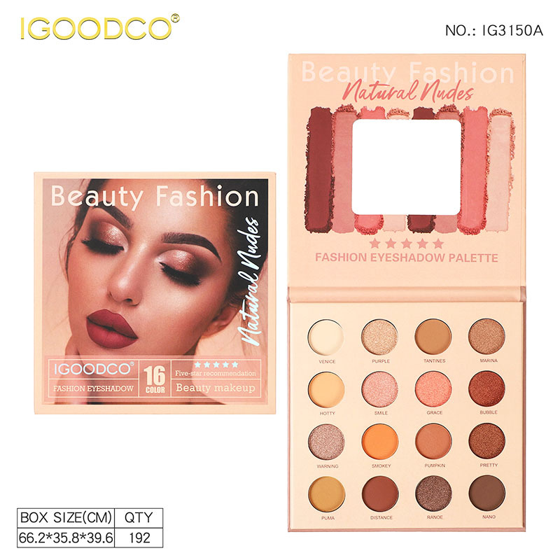 Nuevo comercio exterior transfronterizo Europa y los Estados Unidos portada chica libro sombra de ojos multicolor mate perlada tierra 16 color bandeja de sombra de ojos