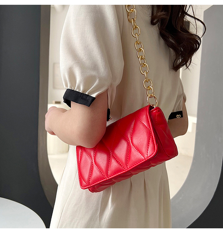195g Weight Synthetic Leather Lining Material Sewing Thread Fashion Element Flip Cover Closure Type Single Shoulder Strap Strap Type Square Bag Bags Type Casual Occasion Pu Leather Material Solid Color Pattern All Seasons Season Women's Gender Classic Style Style Square Shape Women's Pu Leather Solid Color Classic Style Sewing Thread Square Flip Cover Square Bag 11