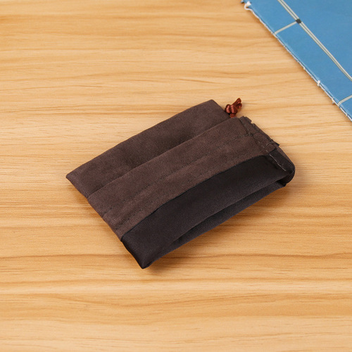 Wholesale jewelry accessories packaging bags, beaded bag with suede fabric, drawstring closure, factory direct sale, dropshipping