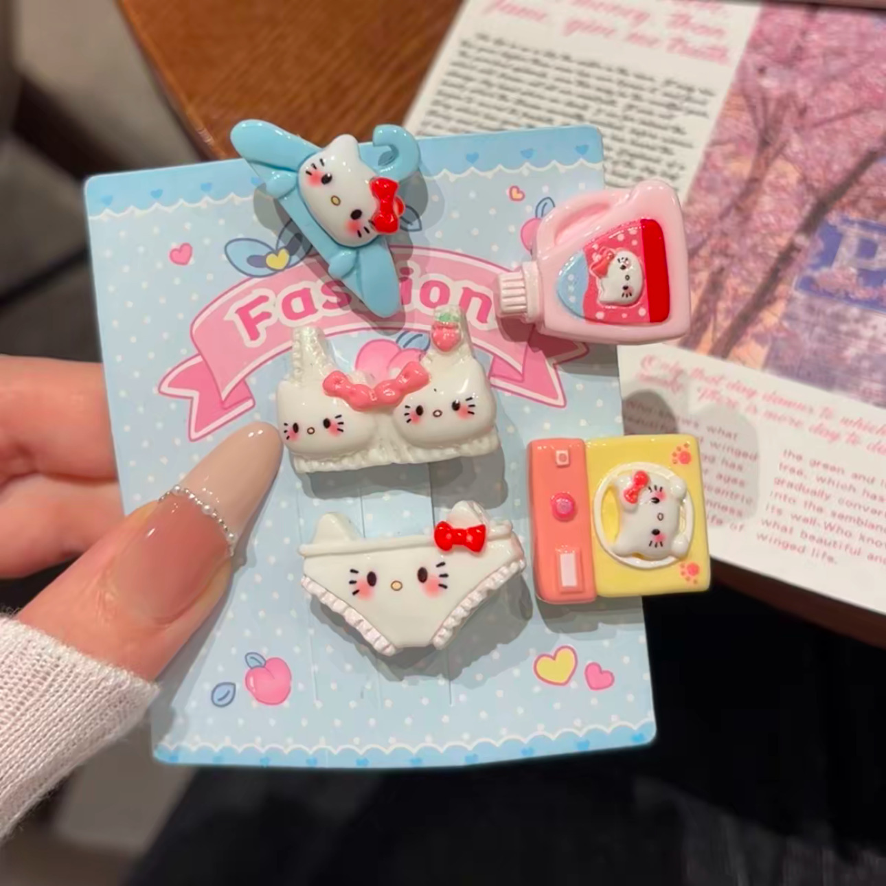 女孩的日常生活~卡通可爱kt发夹系列生活用品少女心甜美小夹子