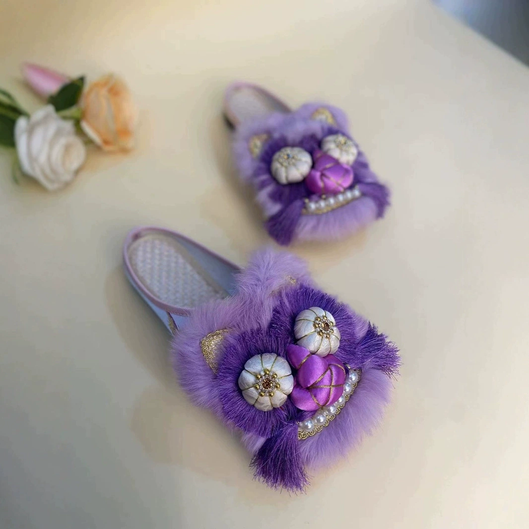 Хлопковые туфли с тигровой головой 2025 новый национальный прилив ретро национальный стиль женский хлопчатобумажные туфли национальный прилив