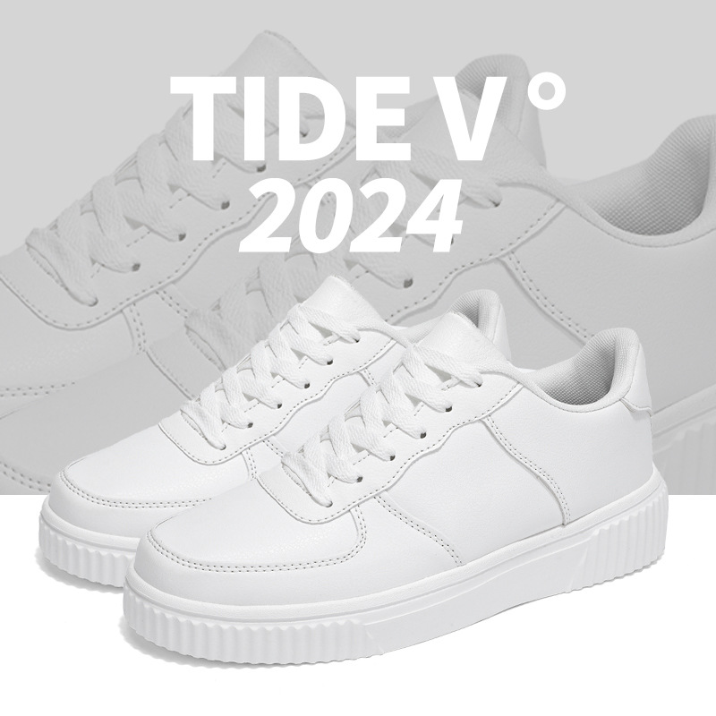 Zapatos de hombre verano 2026 nuevos zapatos de skate deportivos casuales transpirables parejas de estudiantes zapatos blancos zapatos de moda grandes
