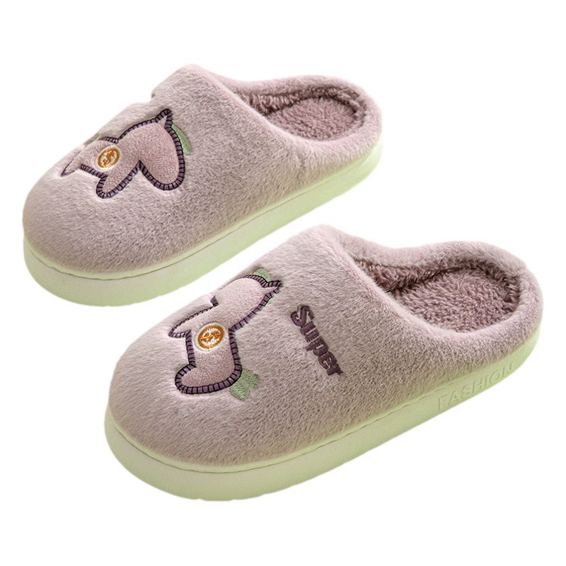 Хлопковые тапочки для родителей и детей, детские Новые Домашние Нескользящие толстые теплые немые милые хлопковые тапочки с героями мультфильмов оптом