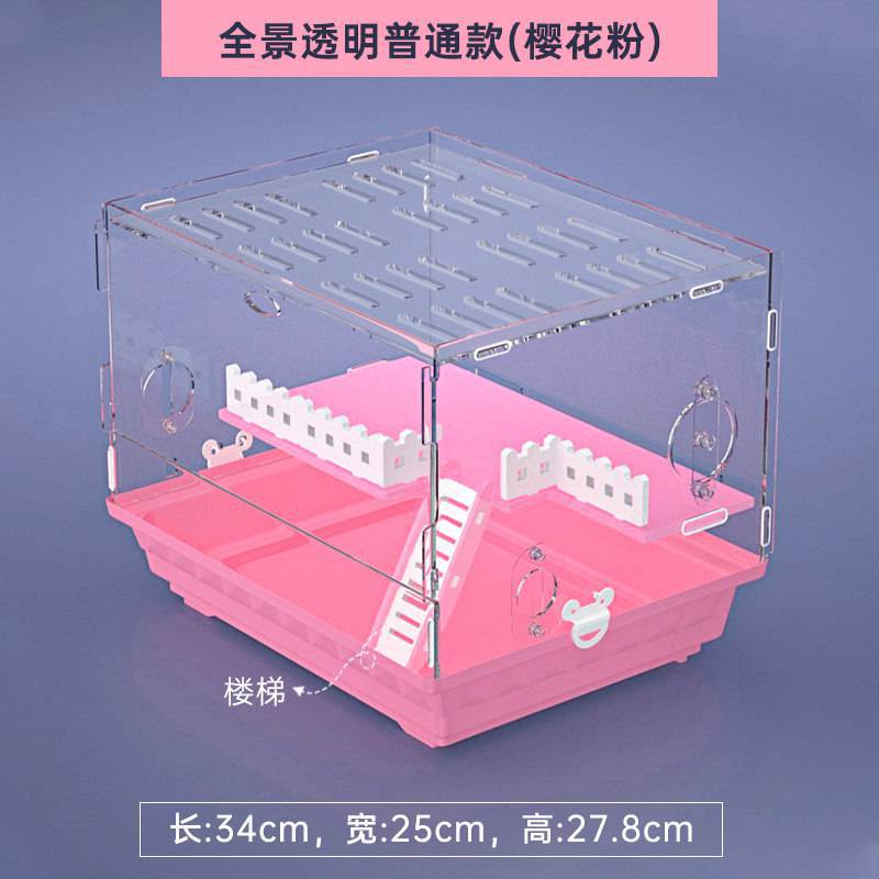 (플랫폼 계단만 포함) 파노라마 투명 엔트리 레벨 체리 파우더