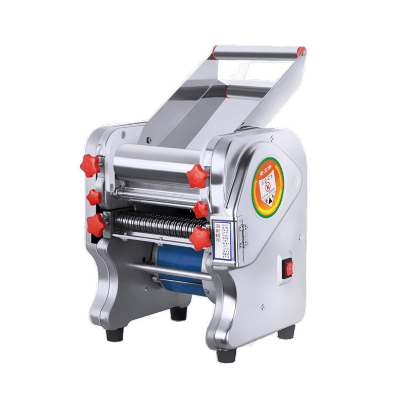 Máquina eléctrica para prensar fideos de acero inoxidable Baishui, máquina comercial pequeña para amasar masa, máquina multifuncional para enrollar envolturas de dumplings.
