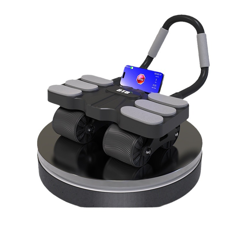 Rueda de abdomen para fortalecer el soporte del codo, rebote automático, abdomen, rizado, ejercicio, entrenamiento de músculos abdominales, cintura doméstica