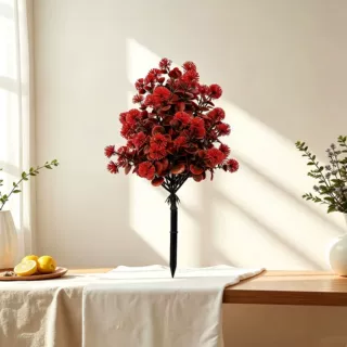 仿真植物蒲公英草球花户外仿真花地钉花园装饰人造球形地插绿植