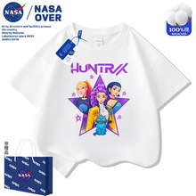 NASA女童Kpop猎魔女团短袖t恤中大童装时尚百搭上衣夏季新款半袖