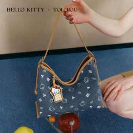 TOUTOU HELLOKITTY饼干牛仔hobo托特包单肩斜挎包女包送女孩女友