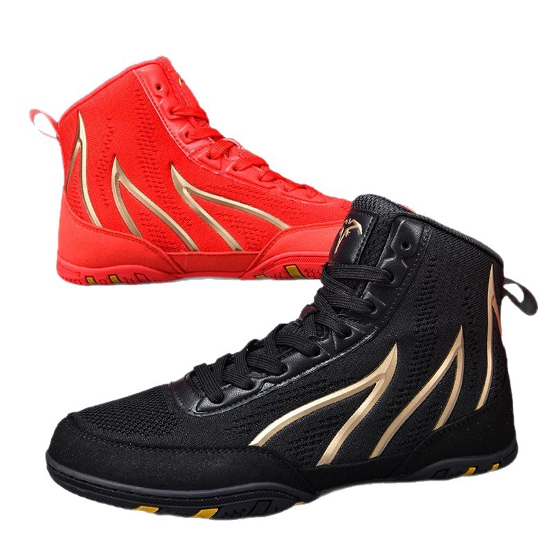 Zapatos de boxeo transfronterizos, zapatos de entrenamiento de lucha libre, zapatos de lucha libre, zapatos de boxeo al por mayor.
