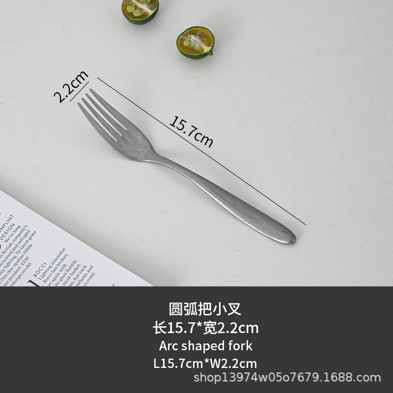 길이 15.7*2.2cm 아크 핸들 포크