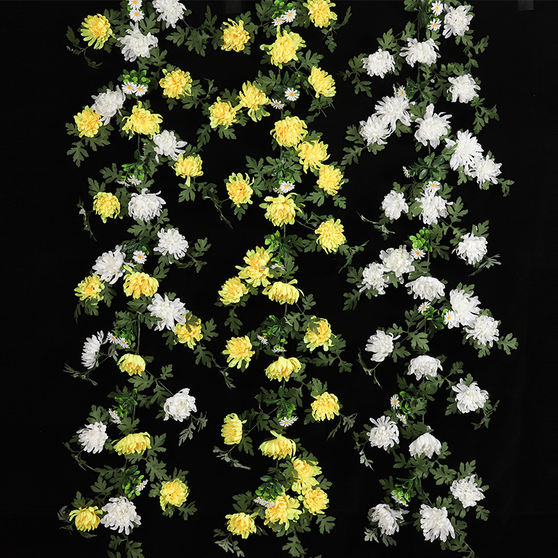 Qingming Festival supplies simulation chrysanthemum rattan sacrifice…