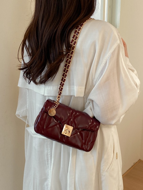 Bolso de cadena de alta sensación de diamante para mujeres 2026 nuevo estilo coreano nicho pequeño bolso de lujo pequeño bolso de estilo extranjero bolso de mochila image 1