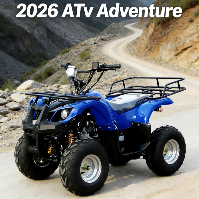 Cross-Border All-Terrain Atv Beach Bike Four-Wheel Off-Road Mountain Atv125 Motorcycle Venue Electric Vehicle for Adults Manufacturer