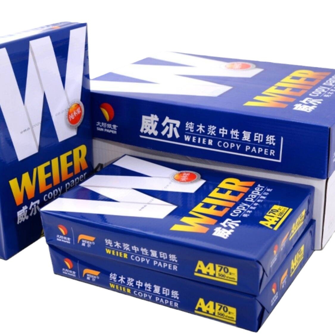 공장 공급 A4 복사 용지 A4 인쇄 종이 컴퓨터 사무실 인쇄 종이 사무용품 도매