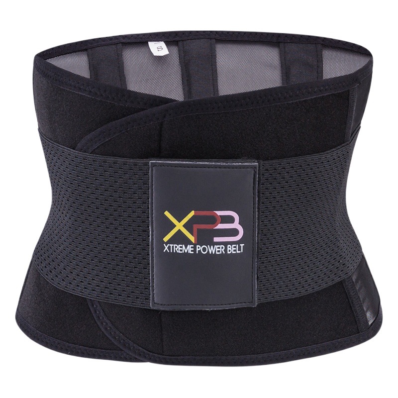 Unisex faja malla transpirable banda elástica corsé deportes fitness cintura soporte vientre cinturón cintura clip