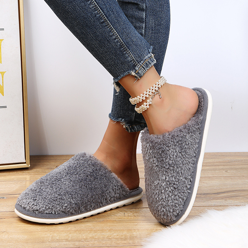 flat-bottomed lamb hair slippers nihaostyles clothing wholesale NSKJX84421