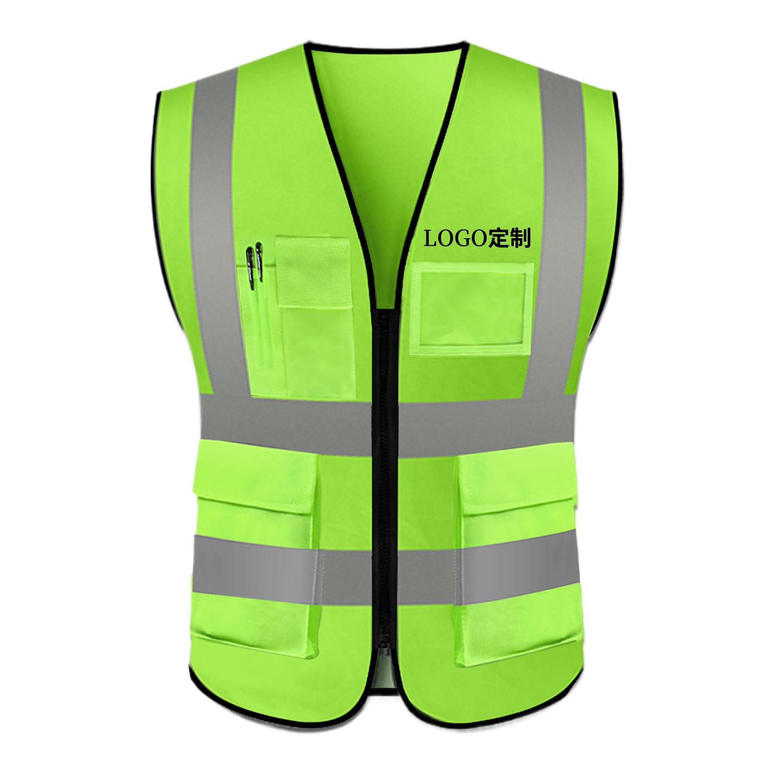 chaleco reflectante plateado construcción de seguridad chaleco de tráfico de ciclismo fluorescente ropa amarilla de verano chaqueta de trabajadores de saneamiento