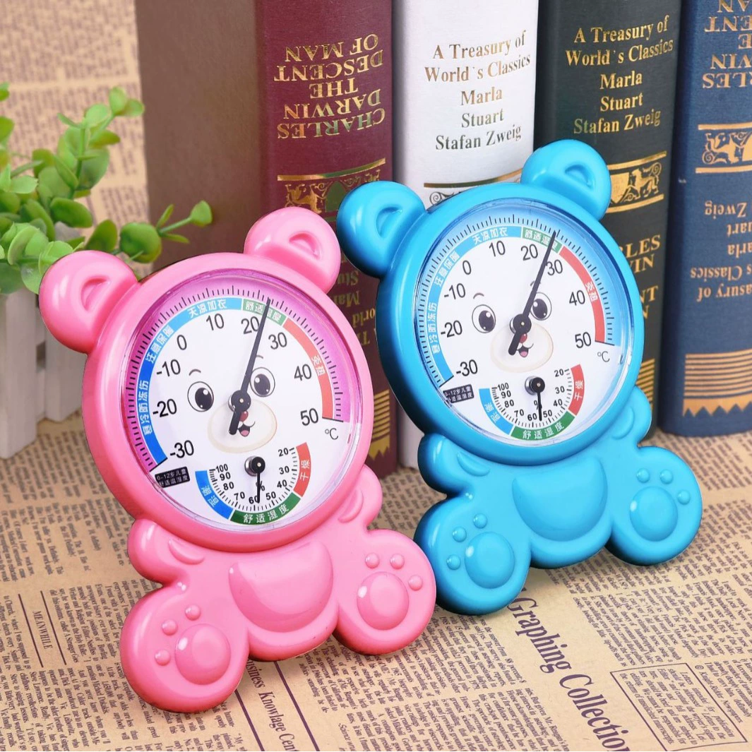 G339 Медведь термометр и гигрометр, измеритель температуры и влажности в помещении в детской комнате, мини-мини для домашнего склада, школьных и других офисных мест