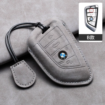 Car key bag — bag 118i - bmw-type-b-hollow-dark-gray-leather-rope