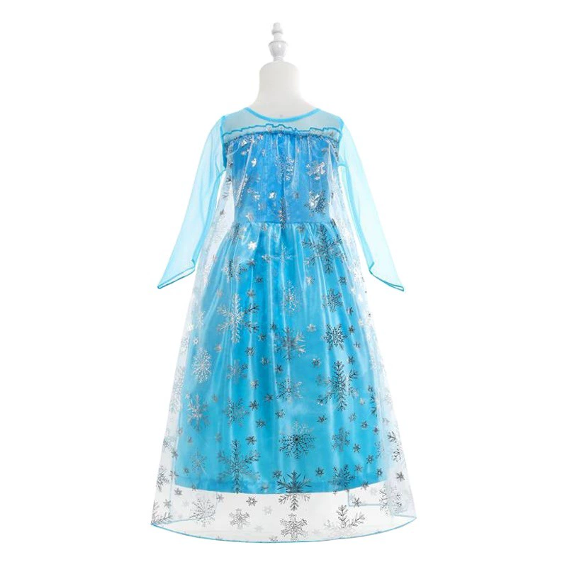 2022 Frozen Dress Европейское и американское рождественское платье Принцесса Аиша Платье Сетчатые блестки Платье Аиша