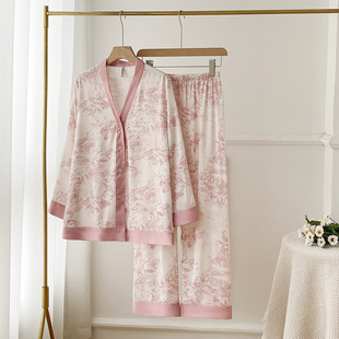 2024���＾�¿���z˯��Ů�߼��з�ɫˮī�Ҿӷ�����z���⴩���b