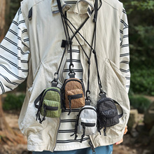 新款耳机包迷你零钱包ins潮牌个性小挎包钥匙包男女挂脖小包户外